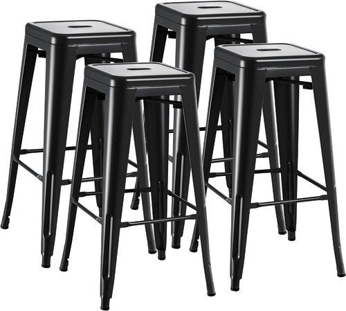 Metal bar stools set of - metal,