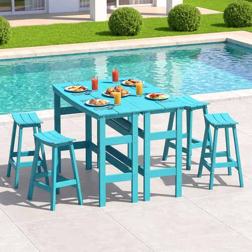 Patio bar set long - long, height