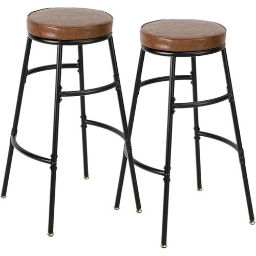 Set leather bar stools - of, pu
