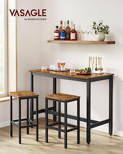 Rustic brown vasagle bar - rustic,