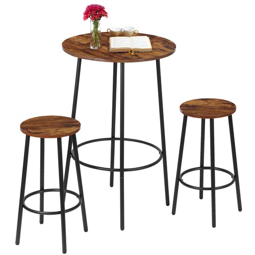 Bar table and chairs - and, set