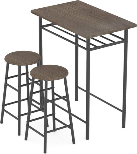 Bar table with stools - with,